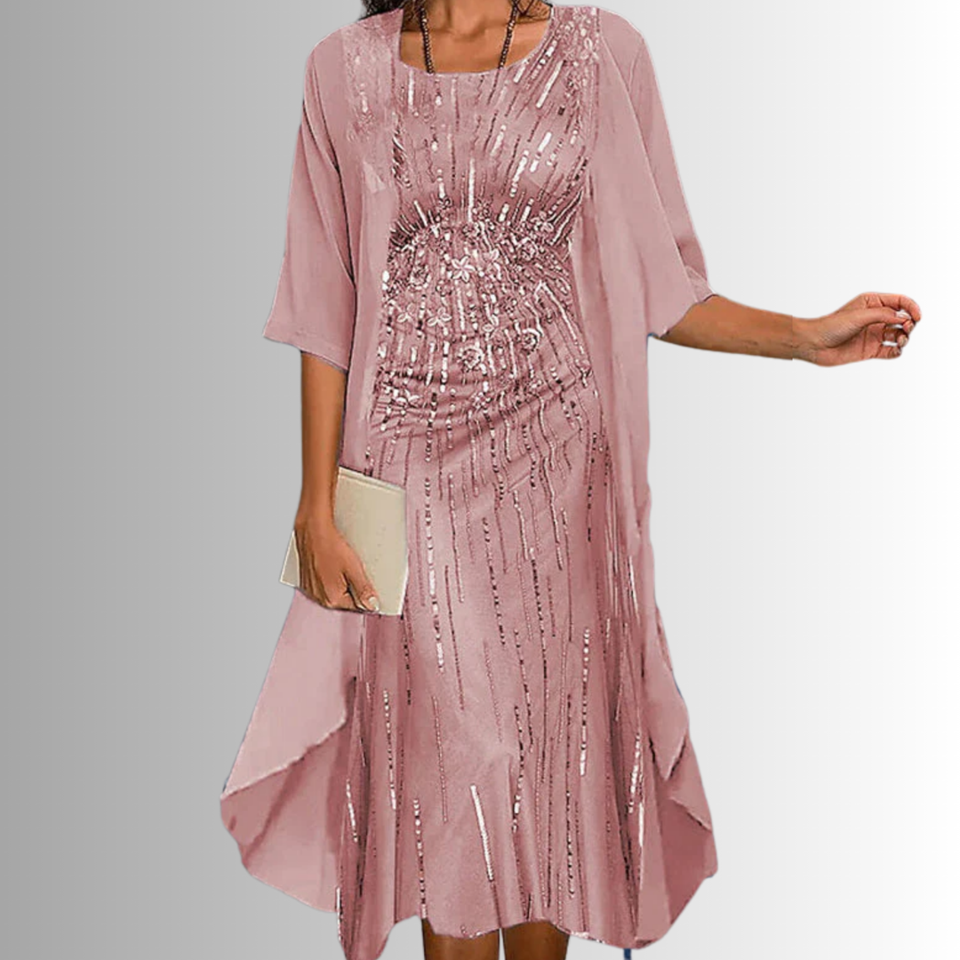 Women's Summer Dress 2-Piece Set with Lightweight Blouse for Spring & – Acethetiq's