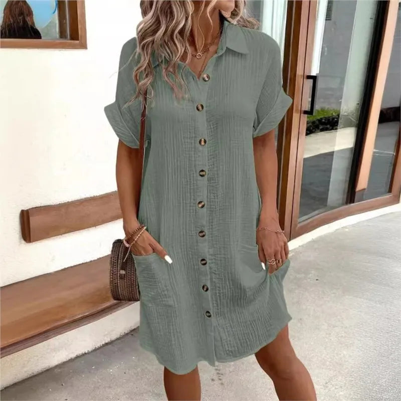 Women's Summer Maxi Dress in Lightweight Fabric for Beach Outings and Casual Gatherings