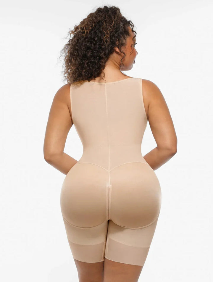 Women's U-Shaped Tummy Control Bodysuit Sleeveless Design