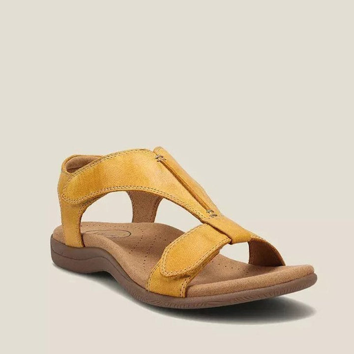 Women's Vegan Leather Sandals | Comfortable T-Strap Orthopedic Footwear 1