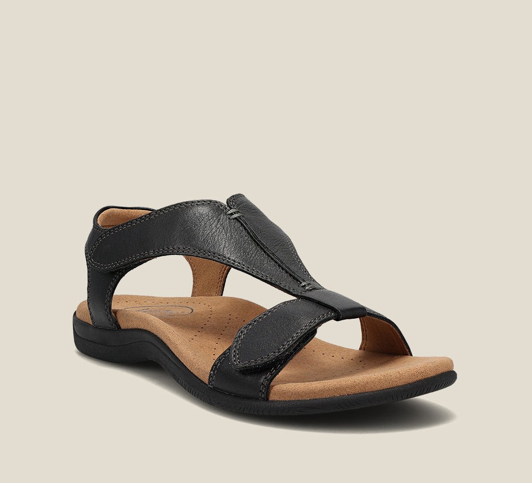 Women's Vegan Leather Sandals | Comfortable T-Strap Orthopedic Footwear 4