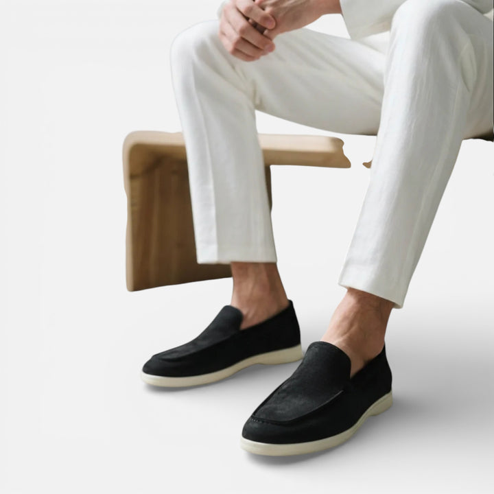 Men’s Suede Loafers Easy Slip-On Comfortable Summer Shoes