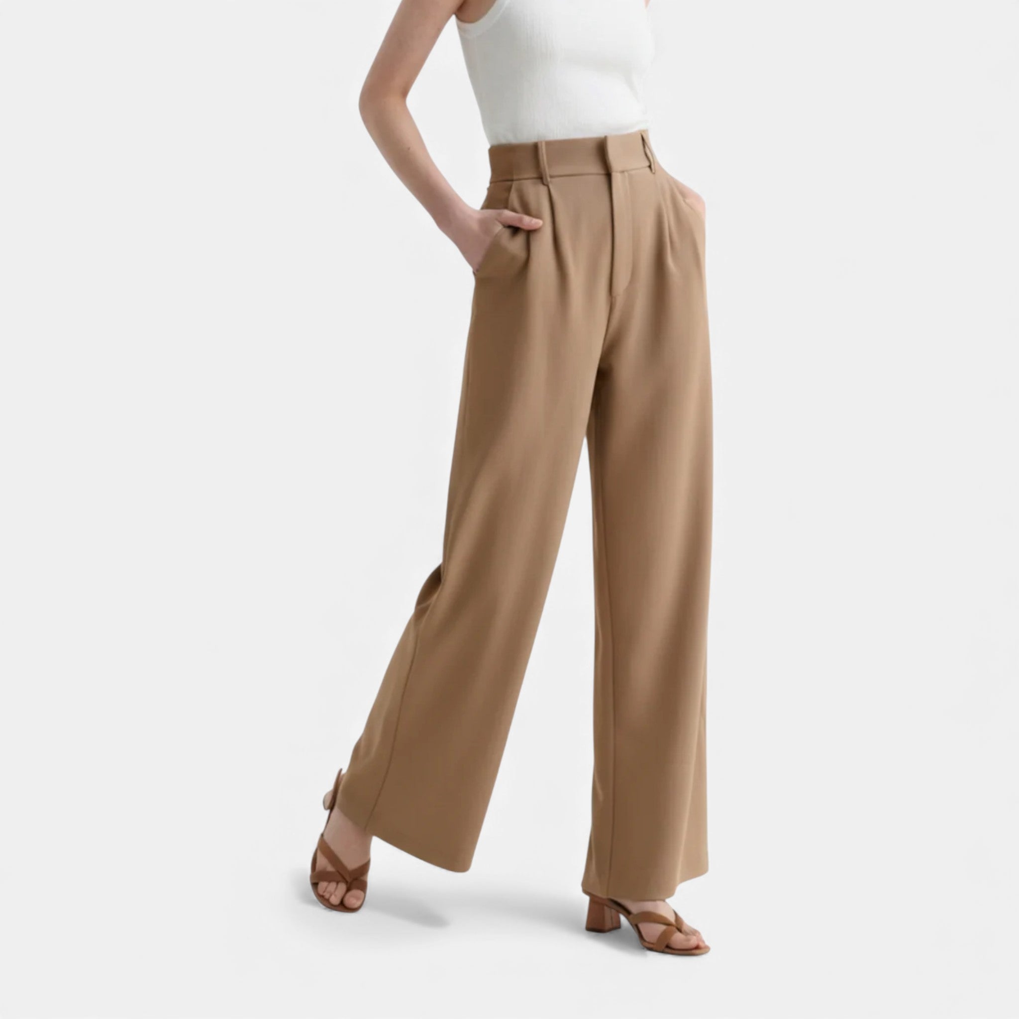 Women’s Wide-Leg Trousers Lightweight Comfortable Everyday Fit