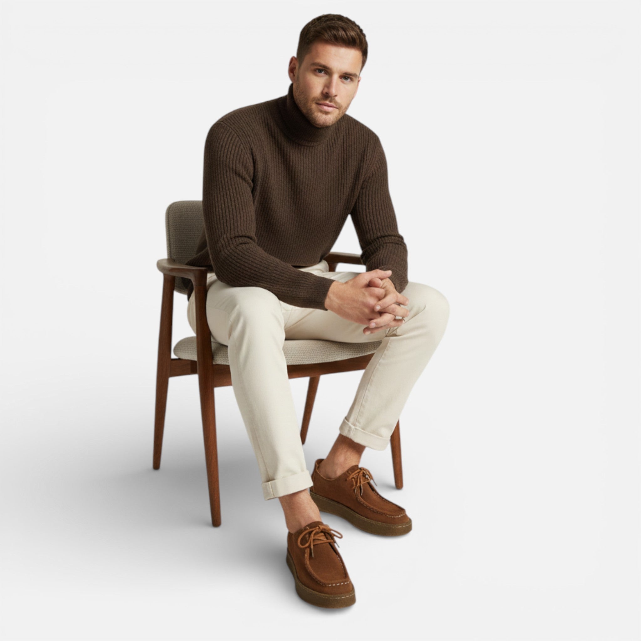 Men’s Suede Boat Shoes Comfortable Lace-Up Casual Summer Shoes