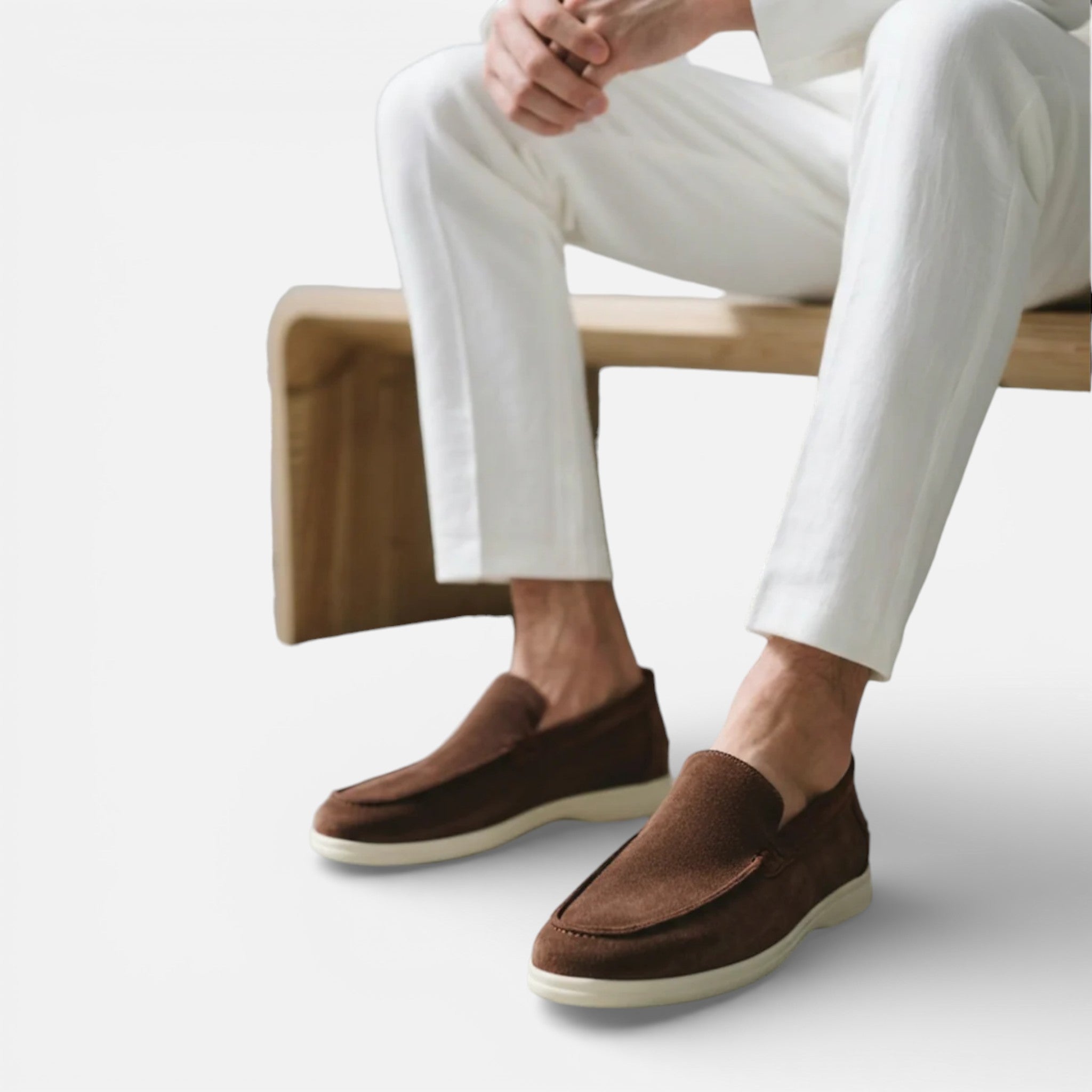 Men’s Suede Loafers Easy Slip-On Comfortable Summer Shoes