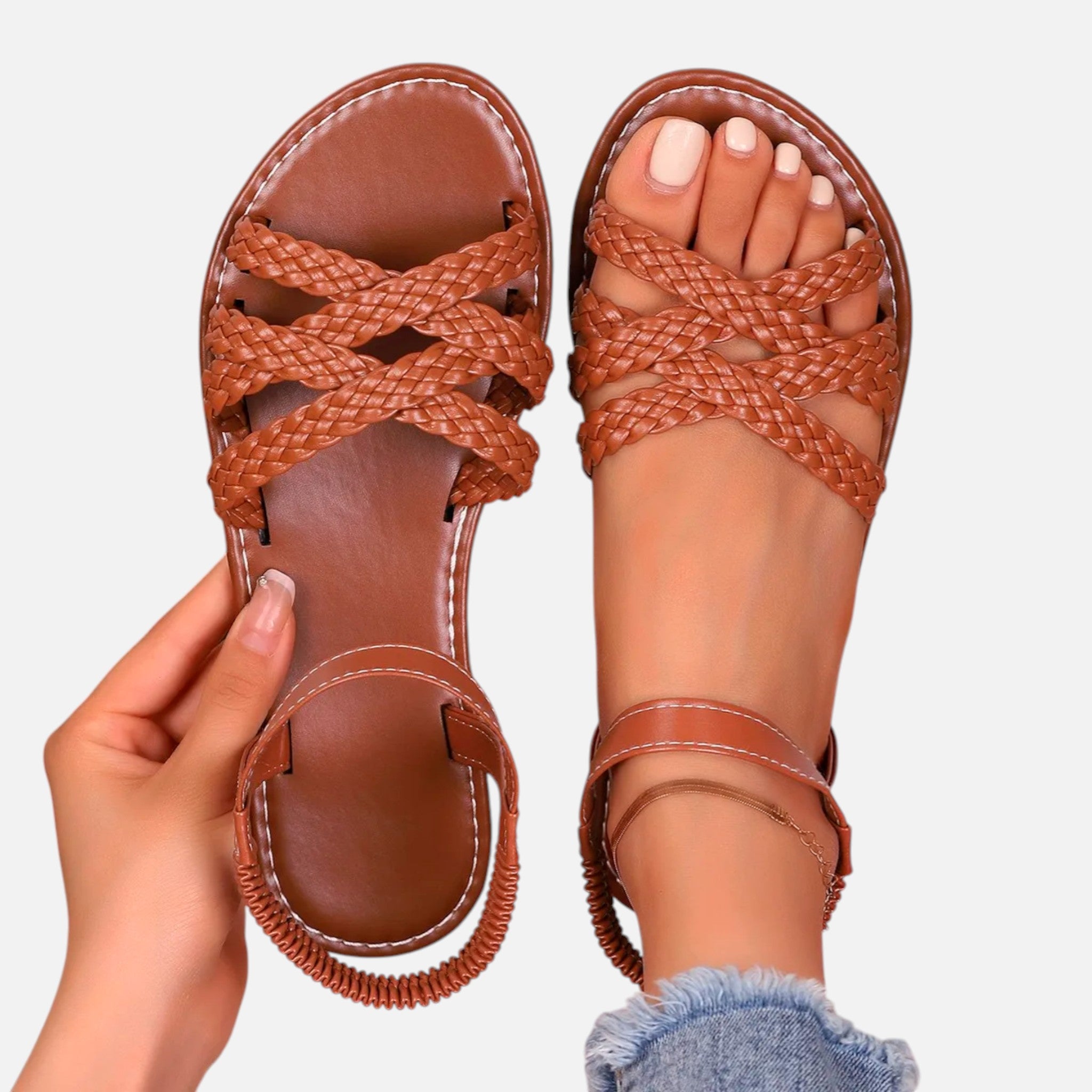Acethetiq's | Women’s Roman Strap Everyday Flat Sandals