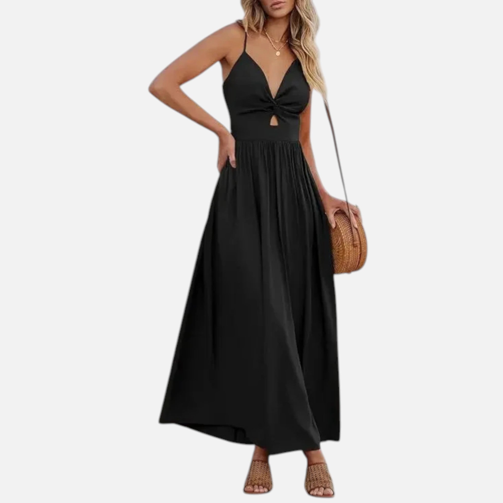 Acethetiq's | Women’s Strapless Midi Dress Macaron Elegance