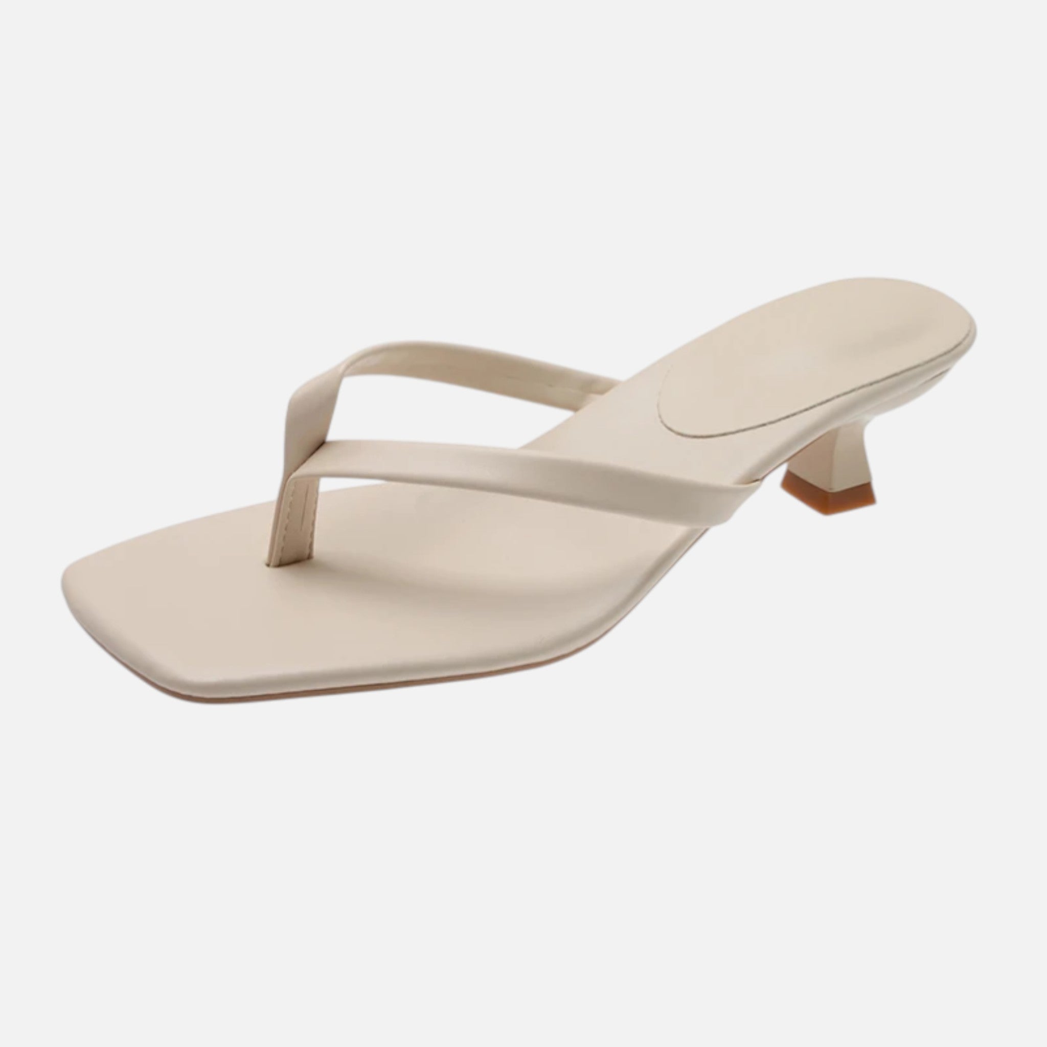 Acethetiq's | Women’s Comfort Clip-Toe Low-Heel Sandals