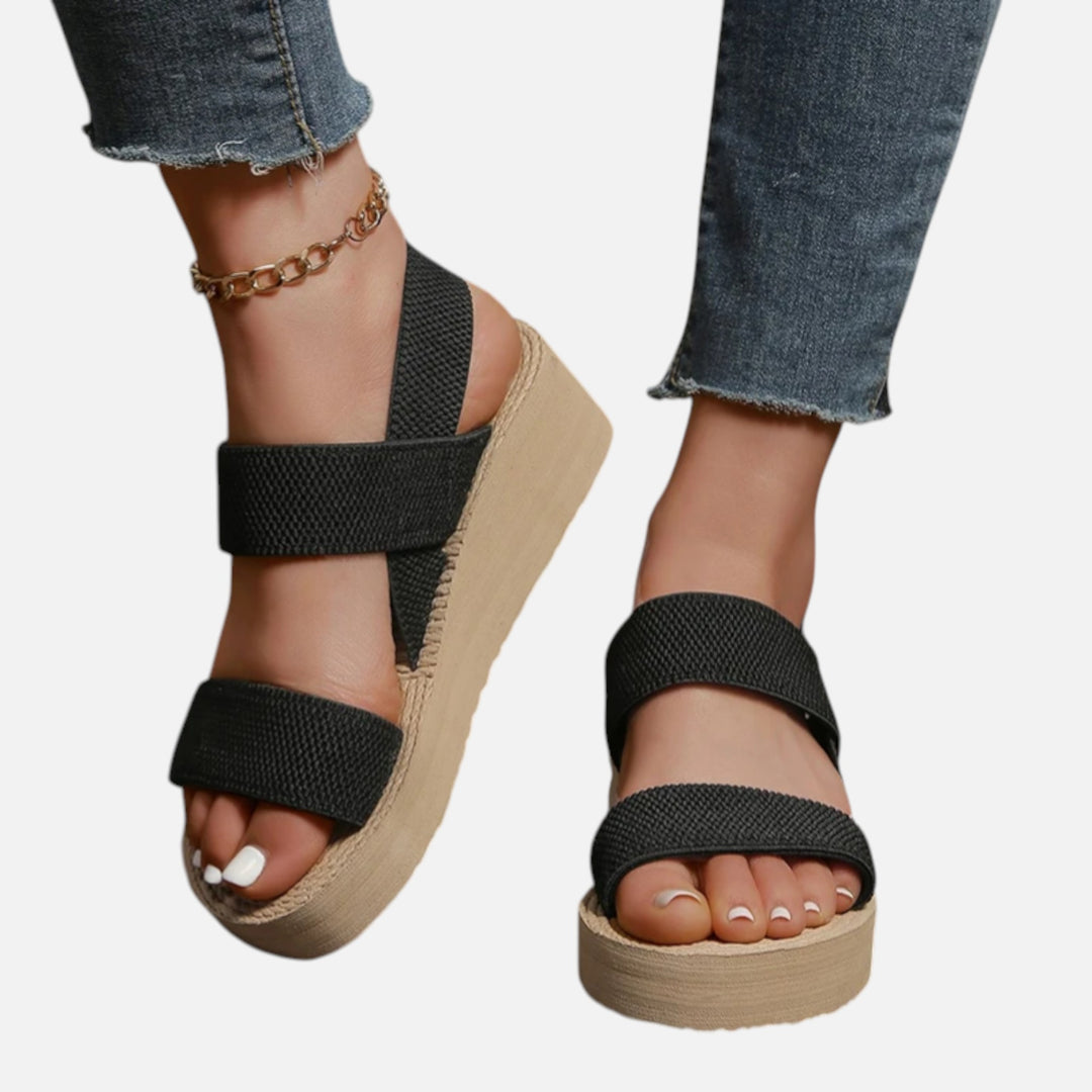 Acethetiq's | Women’s Minimalist Slingback Wedge Sandals