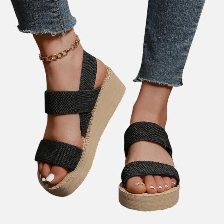 Acethetiq's | Women’s Minimalist Slingback Wedge Sandals