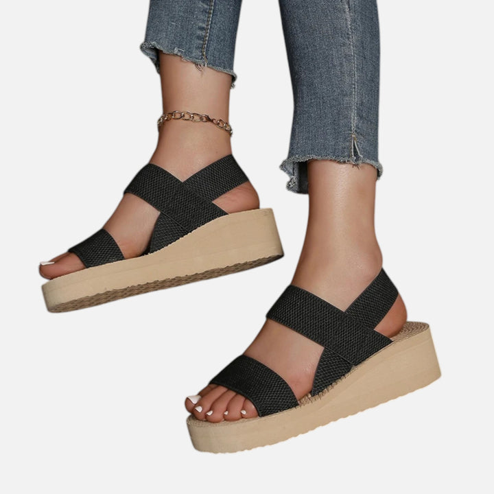 Acethetiq's | Women’s Minimalist Slingback Wedge Sandals