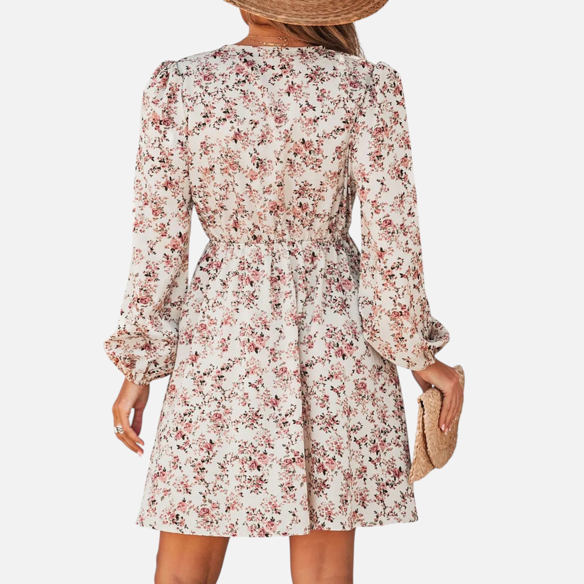 Acethetiq's | Women’s Floral Chiffon Mini Dress – Vintage Riviera Grace