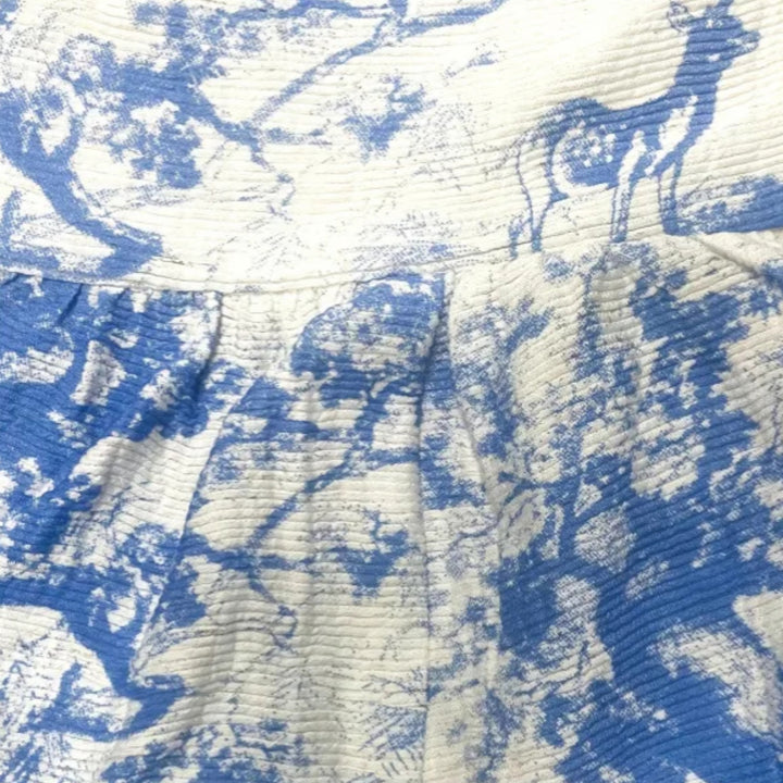 Acethetiq’s | Women’s Printed Round Neck Playsuit – Summer Ease