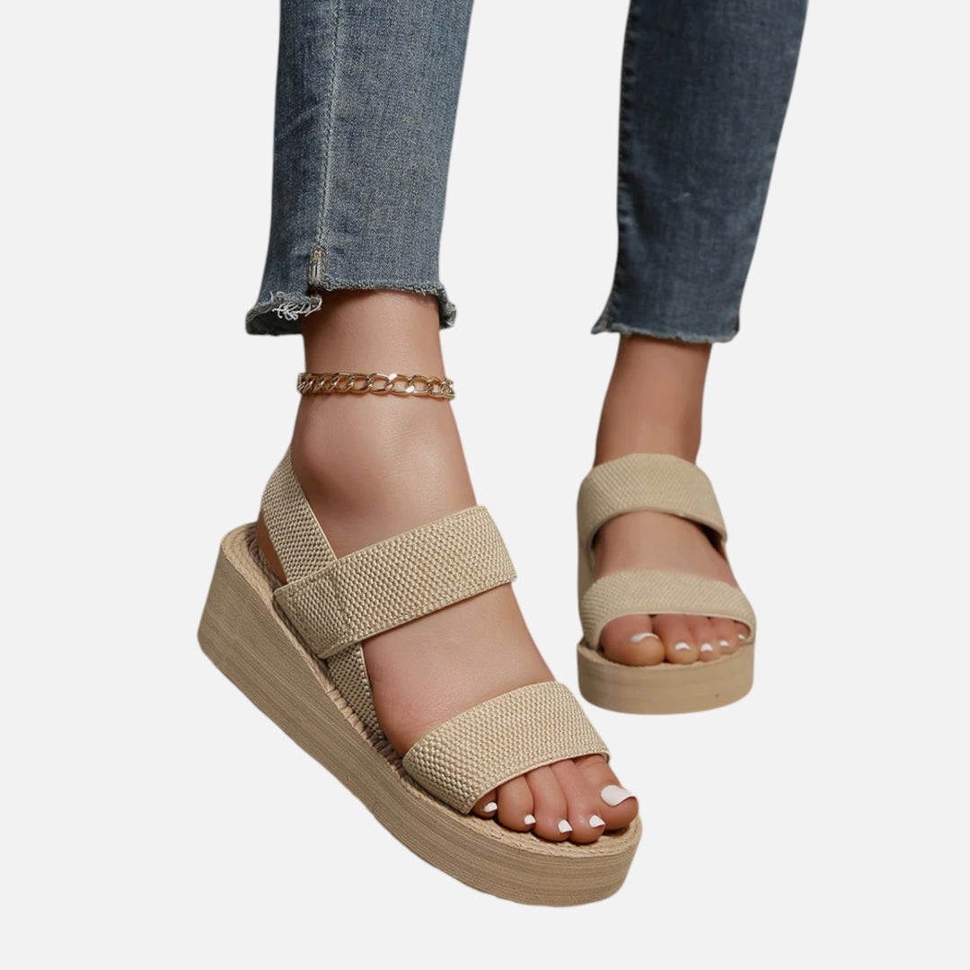 Acethetiq's | Women’s Minimalist Slingback Wedge Sandals