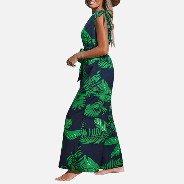 Acethetiq’s | Women’s One-Shoulder Jumpsuit – Riviera Summer Elegance