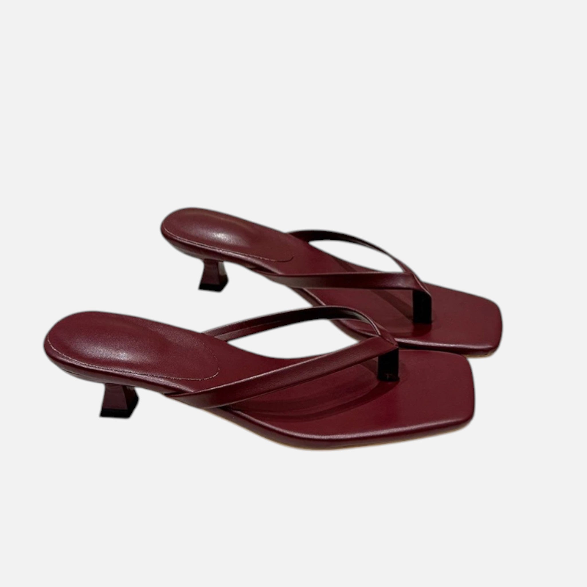 Acethetiq's | Women’s Comfort Clip-Toe Low-Heel Sandals