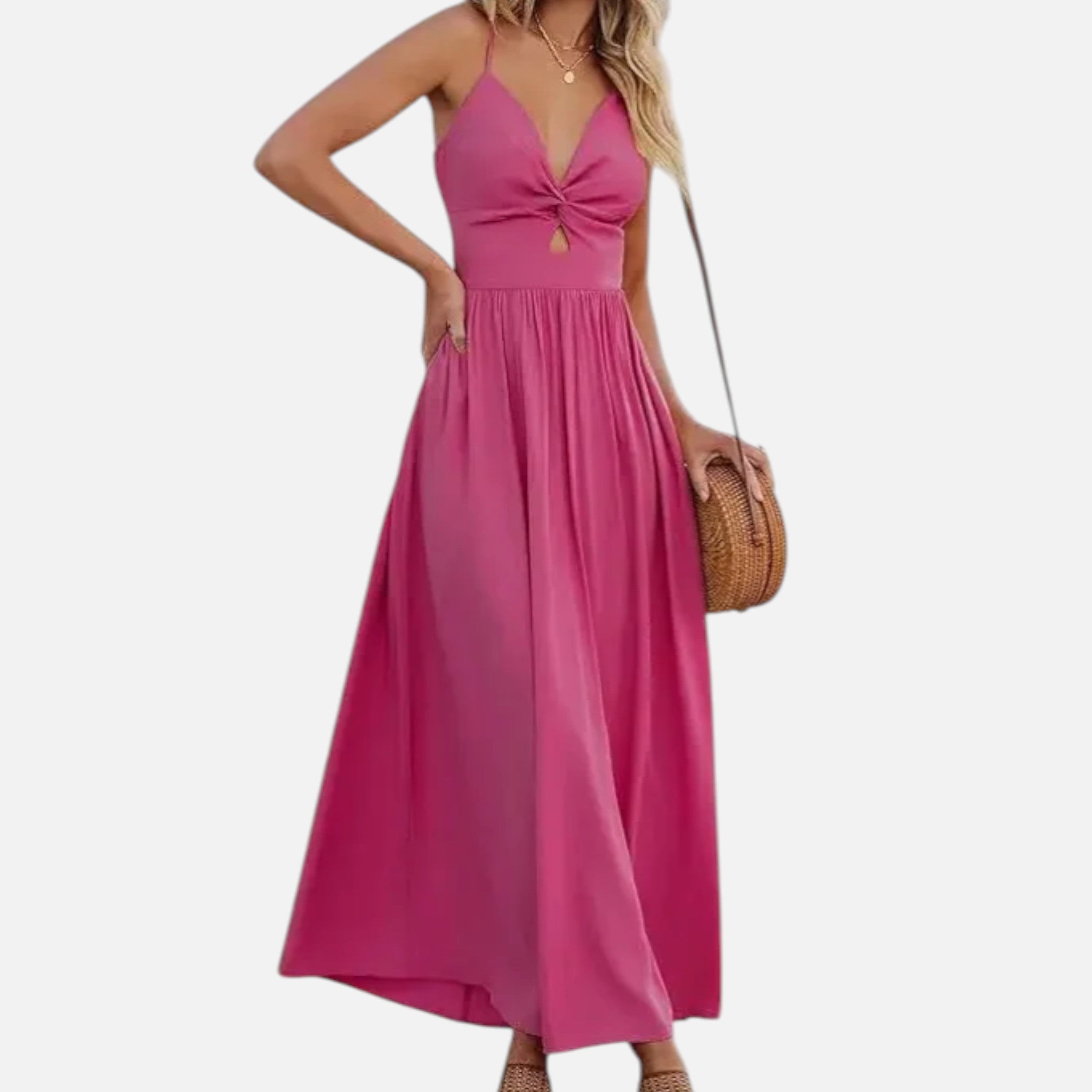 Acethetiq's | Women’s Strapless Midi Dress Macaron Elegance