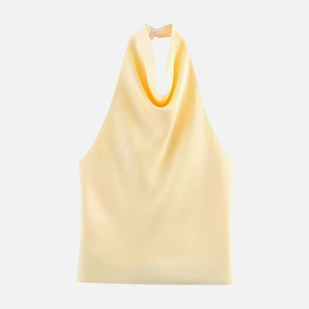 Acethetiq's | Women’s Satin Halter Corset Crop Top