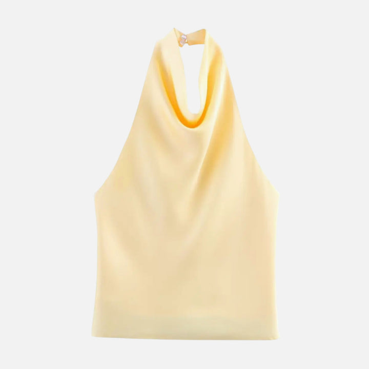 Acethetiq's | Women’s Satin Halter Corset Crop Top