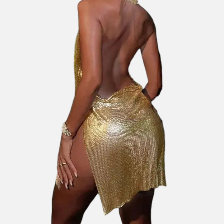 Acethetiq's | Women’s Evening Glamour Backless Dress
