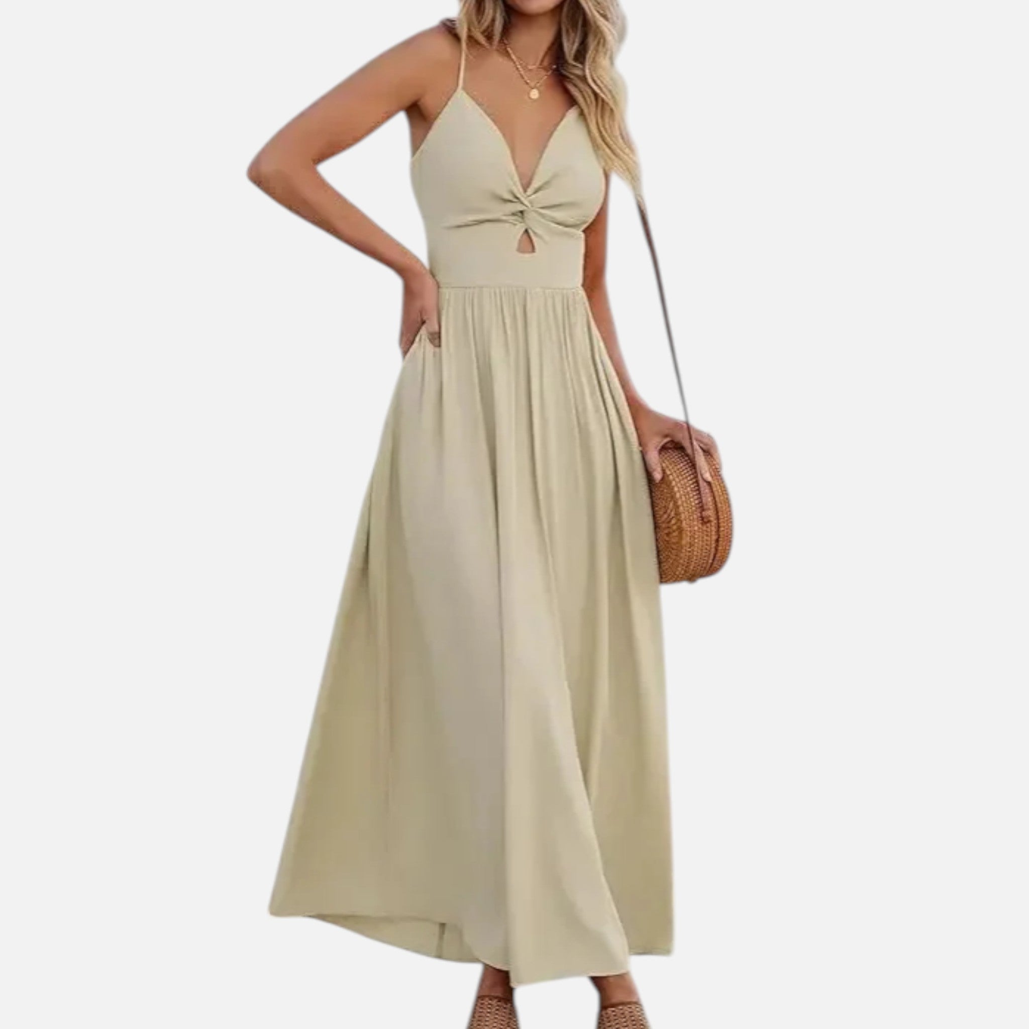 Acethetiq's | Women’s Strapless Midi Dress Macaron Elegance