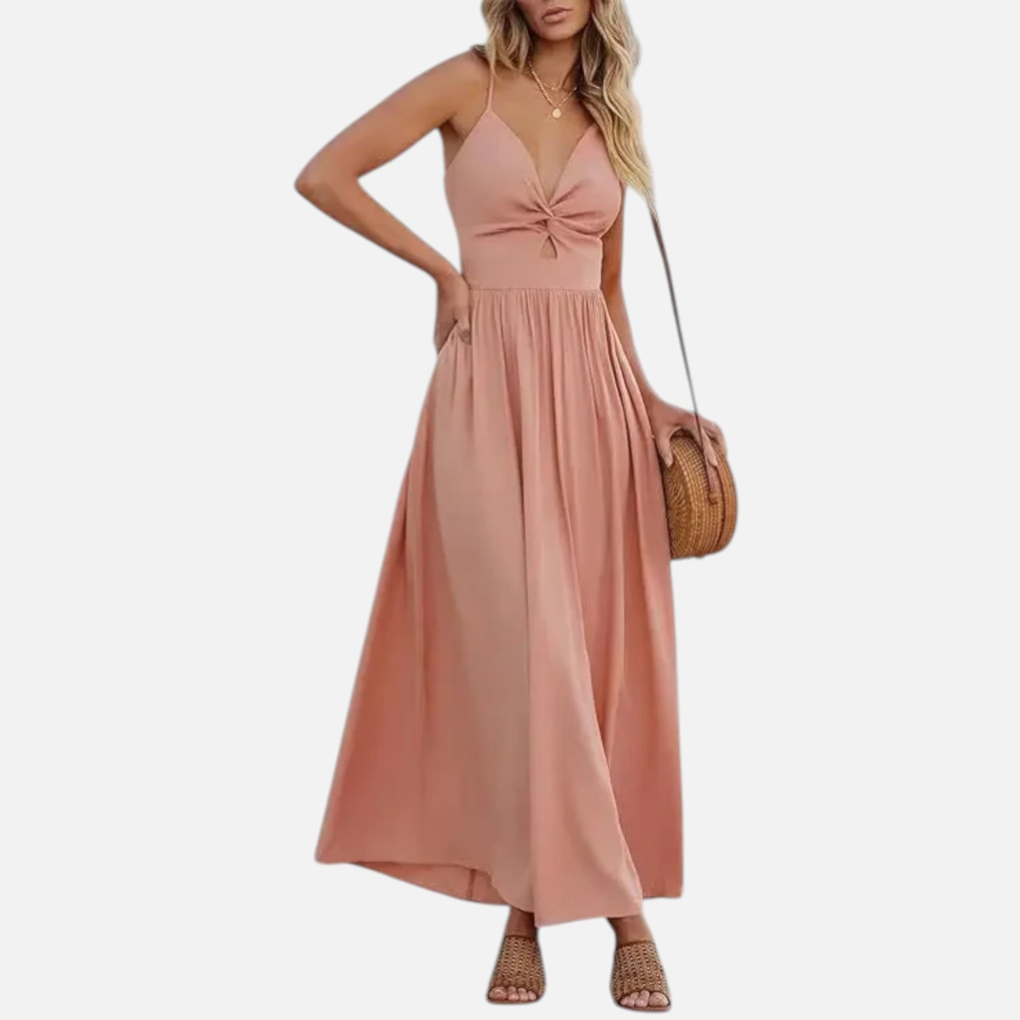Acethetiq's | Women’s Strapless Midi Dress Macaron Elegance