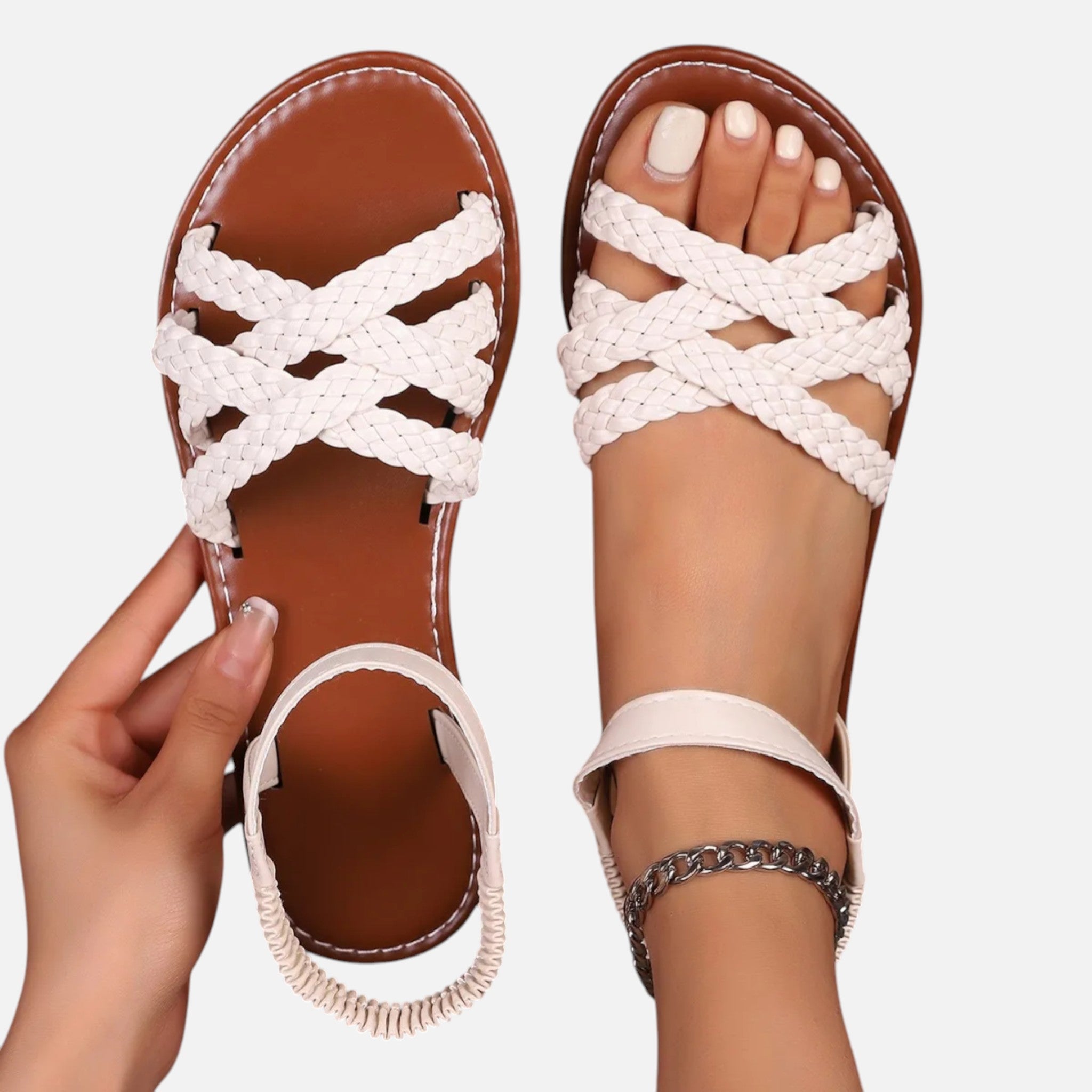 Acethetiq's | Women’s Roman Strap Everyday Flat Sandals