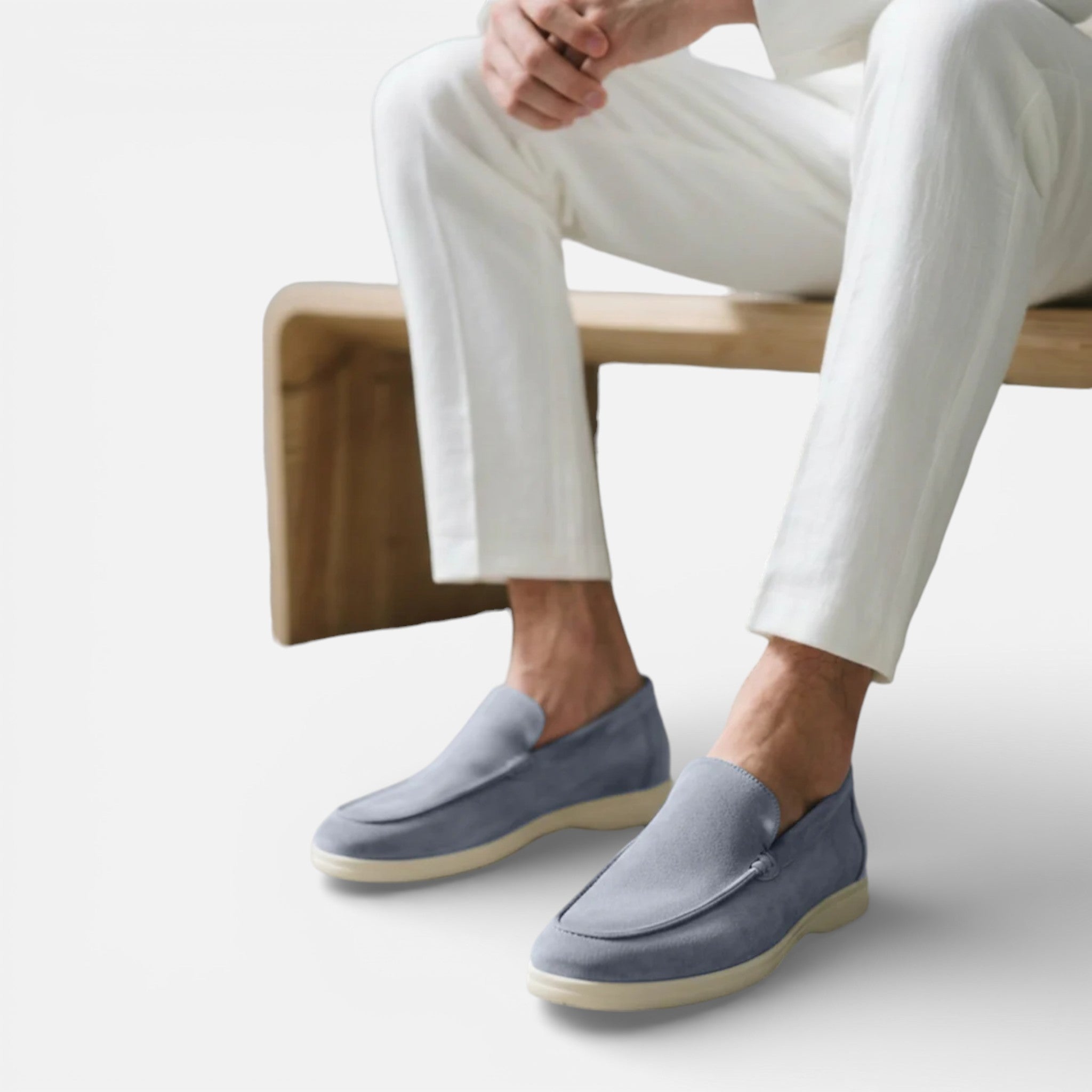 Men’s Suede Loafers Easy Slip-On Comfortable Summer Shoes