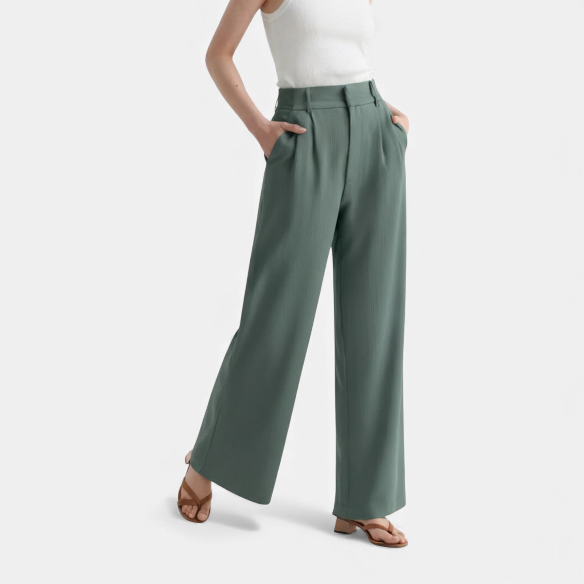 Women’s Wide-Leg Trousers Lightweight Comfortable Everyday Fit
