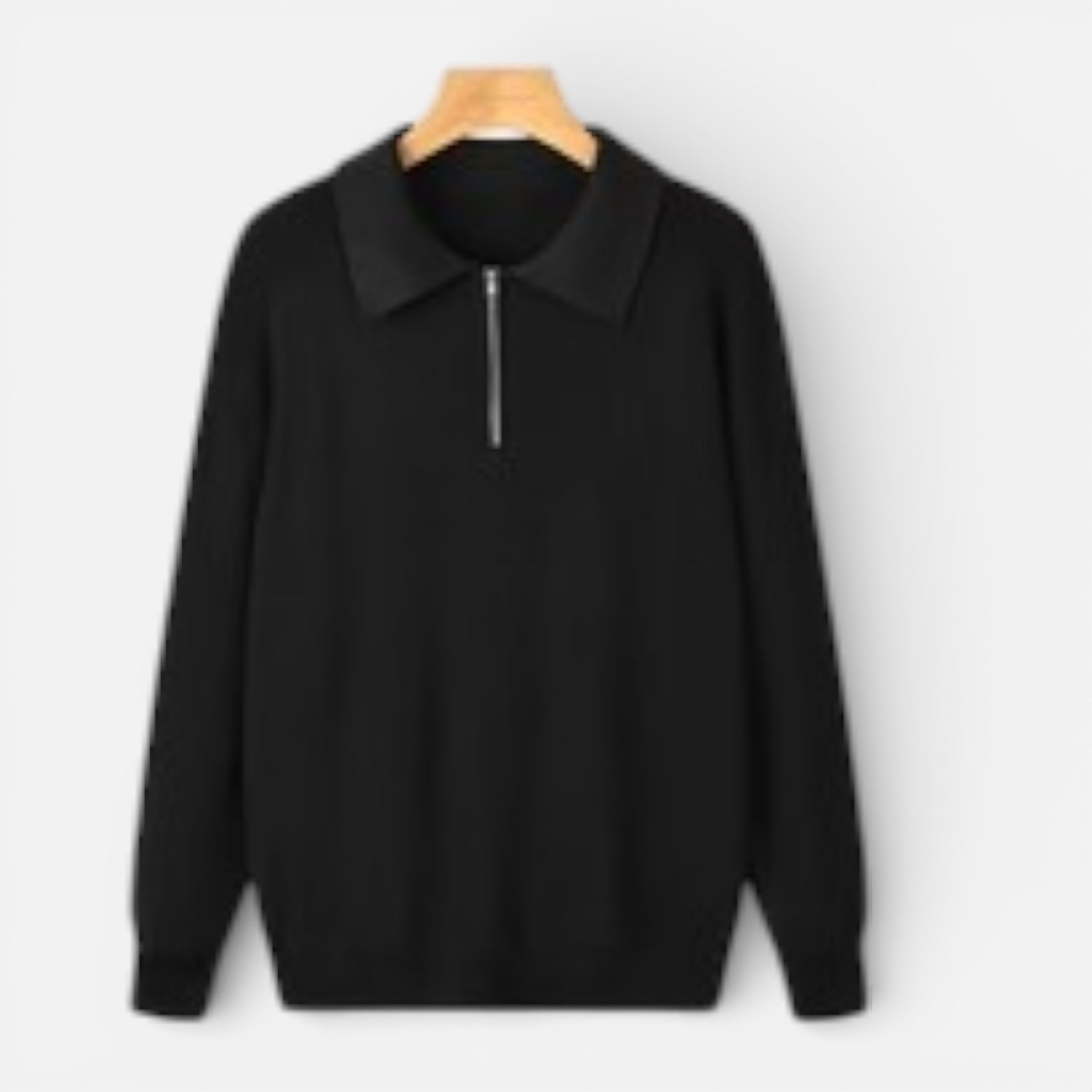 Acethetiq's | Men’s Casual Knit Half-Zip Pullover Sweater For Work & Travel