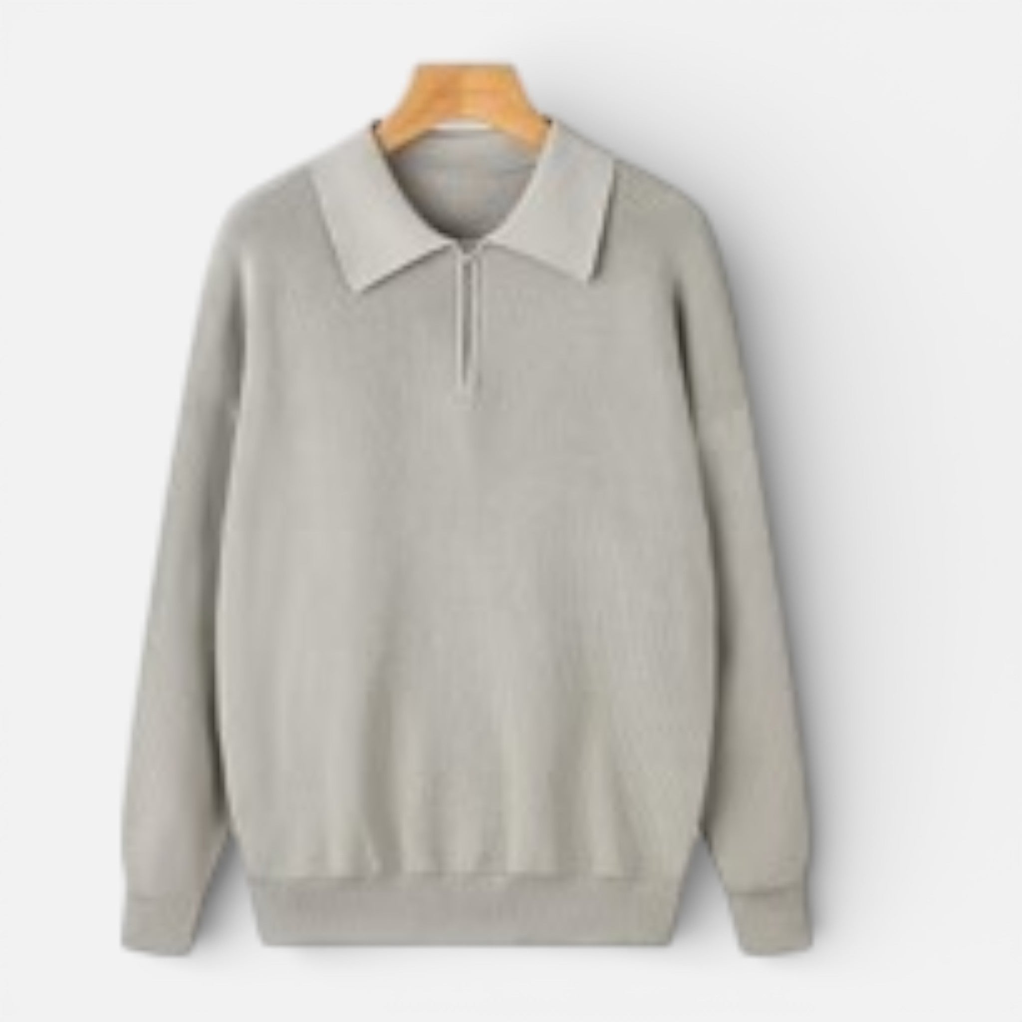 Acethetiq's | Men’s Casual Knit Half-Zip Pullover Sweater For Work & Travel