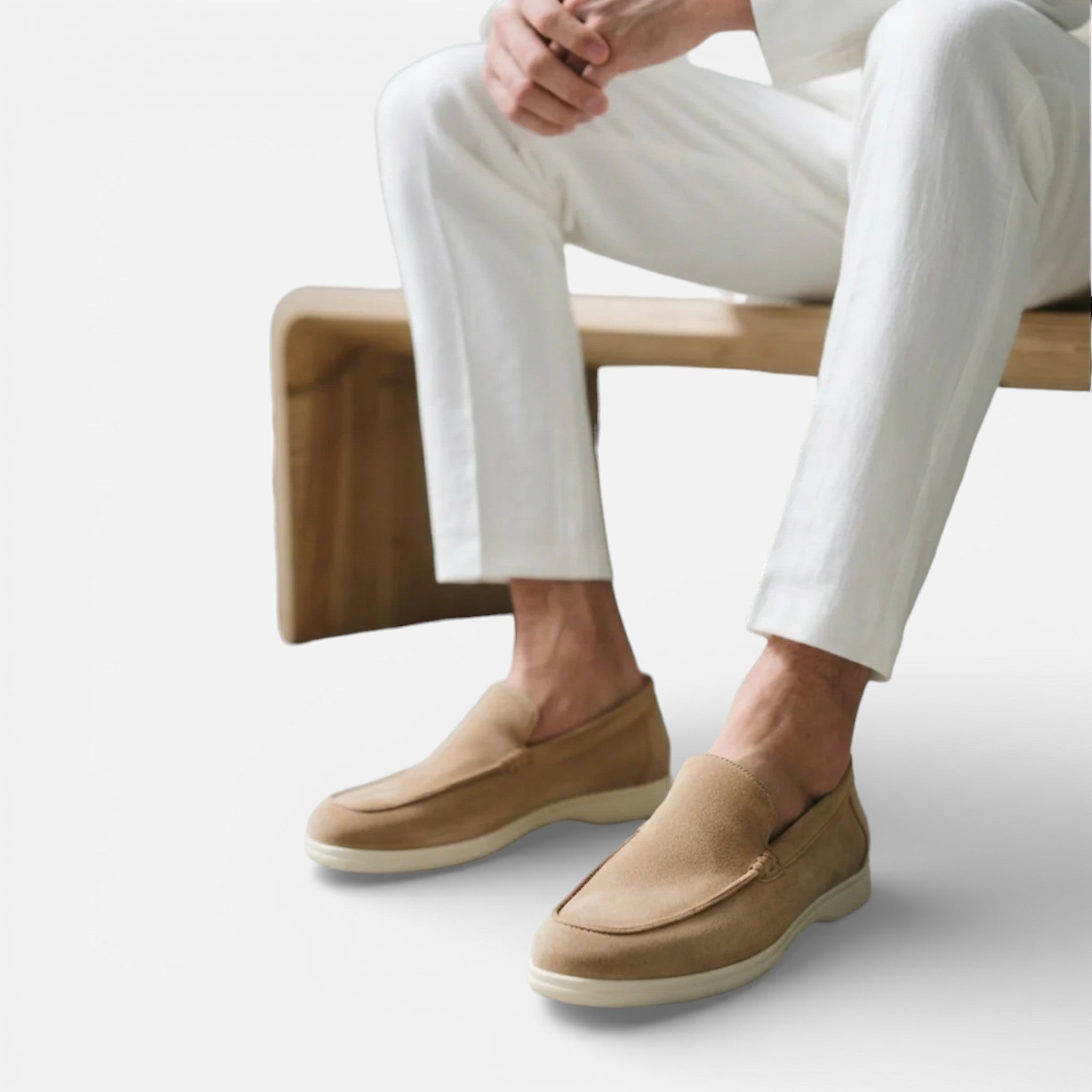 Men’s Suede Loafers Easy Slip-On Comfortable Summer Shoes