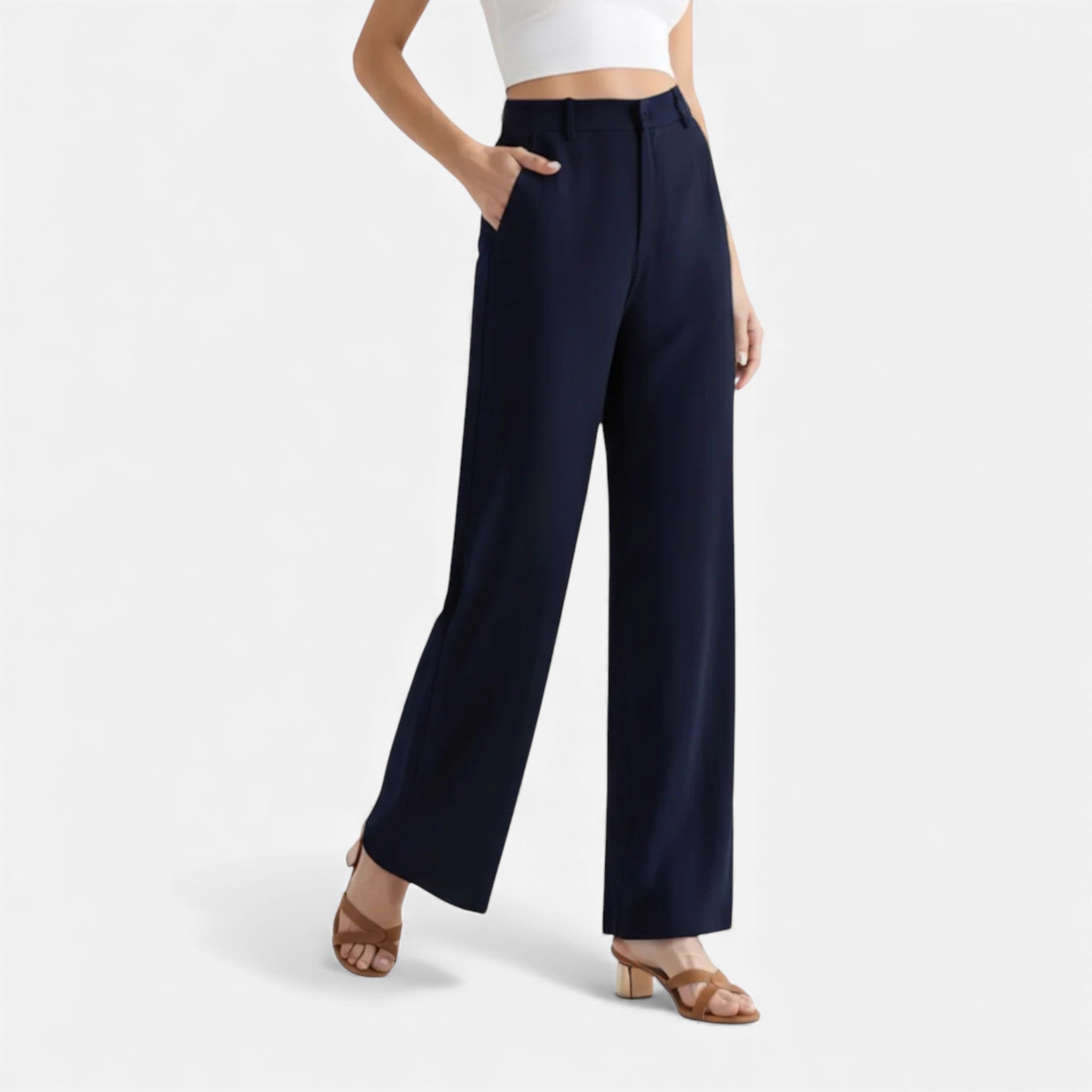 Women’s Wide-Leg Trousers Lightweight Comfortable Everyday Fit